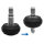 Leofoto Tripod pad TFV Rubber foot / spike combination