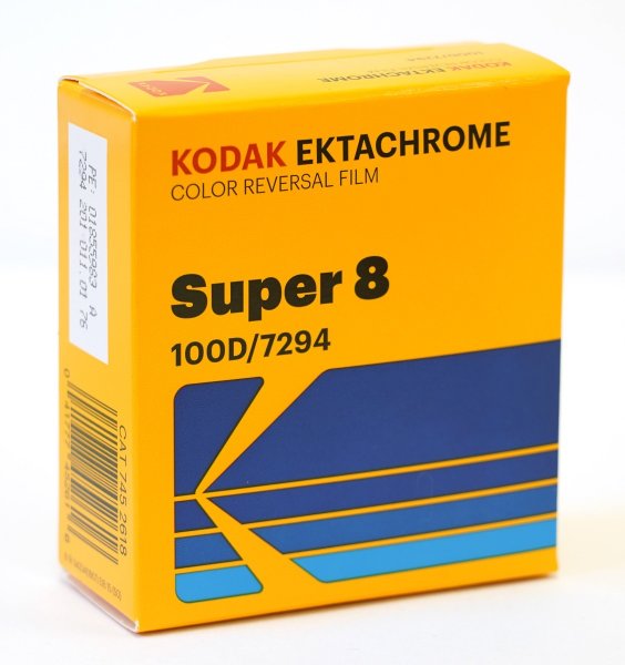 Kodak S8 Ektachrome 100D 7294, 8 mm x 15 m, Perf. 1R | Schmalfilm | Super-8 Kassette