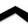 MountBoard / Passepartout Karton Black (smooth), 40x50 cm, 5 Blatt