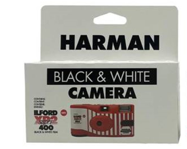 Ilford XP2 disposable camera with flash 400 ASA / 27 shots black & white
