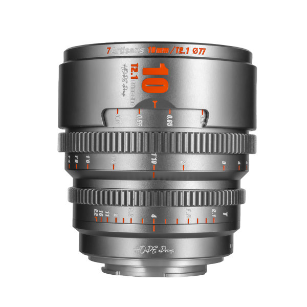 7Artisans Lens | Hope 10mm T2.1 titanium gray for Sony E (S35)