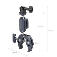 SmallRig | 3757B Crab Shaped Clamp with Ballhead Magic Arm