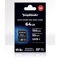 Voigtländer |  Prof. High-Speed SDXC 64GB UHS-I,...