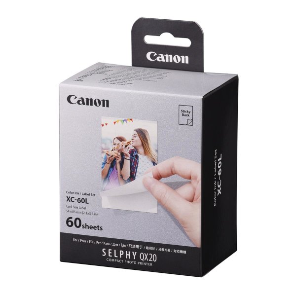 Canon XC-60L Sticker/Ink Set 60 Blatt im Kreditkartenformat (54x85 mm)