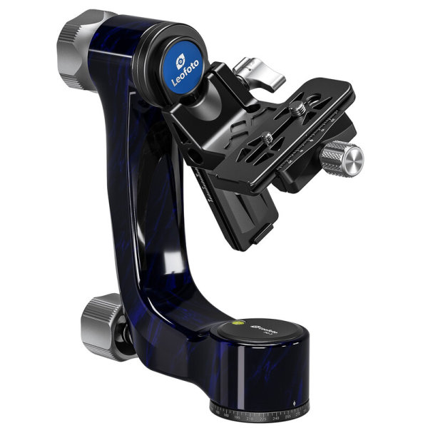 Leofoto | 2-Wege-Neiger PG-3 Carbon-Gimbal blue