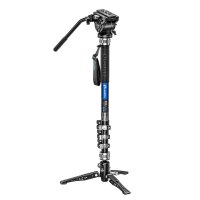 Leofoto Carbon monopod MF-324C + Pan-tilt foot VD-04 +...