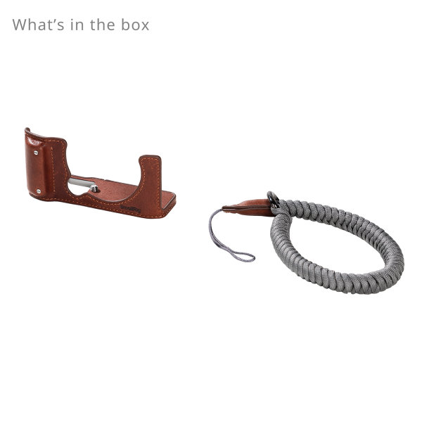 SmallRig | 4880 Kamera-Leder-Halbschalen- Set für Fujifilm X-M5 braun