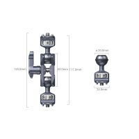 SmallRig | 3873 Magic Arm mit Doppelkugelkopf (1/4"-20-Schrauben)