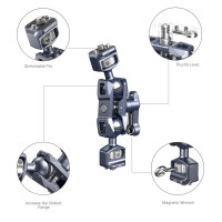 SmallRig | 3873 Magic Arm mit Doppelkugelkopf (1/4"-20-Schrauben)