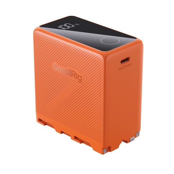 SmallRig | 4576 NP-F970 orange, USB-C wiederaufladbarer Akku