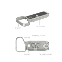 SmallRig | 4439 Bottom Mount Plate für Sony Alpha 7C II / Alpha 7CR (silver)