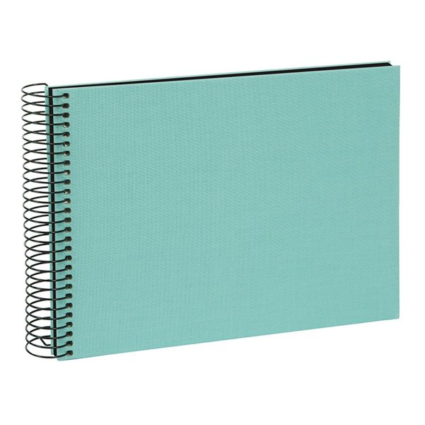 Goldbuch Bella Vista 24x17 cm, 40 schwarze Seiten, aqua, Spiralalbum