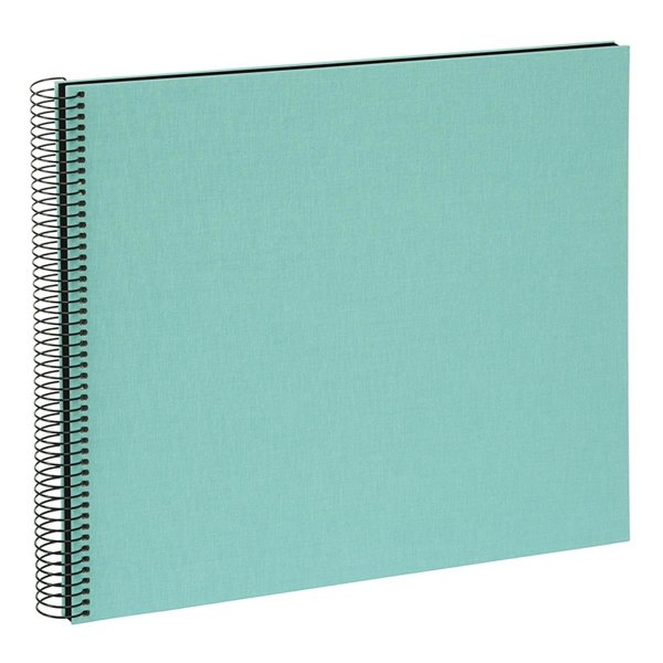 Goldbuch Bella Vista 35x30 cm, 40 schwarze Seiten, aqua, Spiralalbum