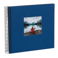 Goldbuch Bella Vista 20x20 cm, 40 schwarze Seiten, blau,...