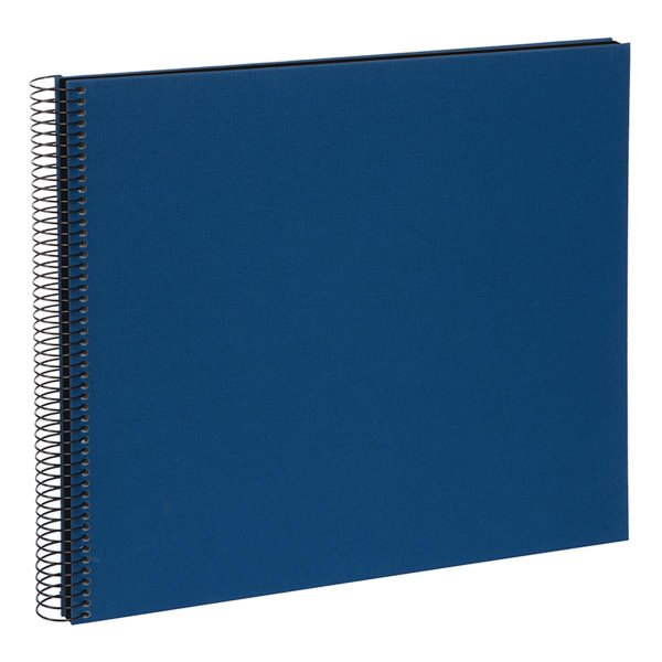 Goldbuch Bella Vista 35x30 cm, 40 schwarze Seiten, blau, Spiralalbum