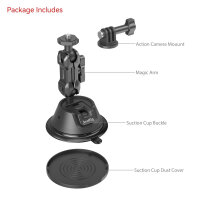 SmallRig | 4193 SC-1K Portable Suction Cup Mount Support for Action Cams, Saugnapf
