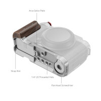 SmallRig | 5261 L-förmige Montageplatte m. Holzgriff, silber, für FUJIFILM X-M5