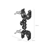 SmallRig | 5331 Doppelkopf-Krabbenklemme