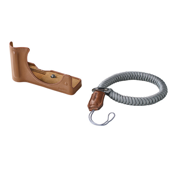 SmallRig | 5432 Leder-Halbschalen-Kit braun, für Canon EOS R50V