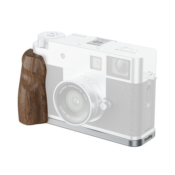 SmallRig | 5223 L-förmige Montageplatte Holzgriff für FUJIFILM X half, silber