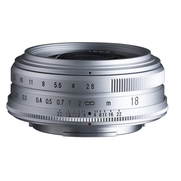Voigtländer Objektiv | 18mm F2.8 Color Skopar asphärisch silber X-Mount
