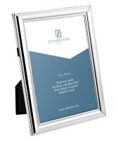 Zilverstad | Perlrand 13x18cm silber-glanz Metallrahmen...