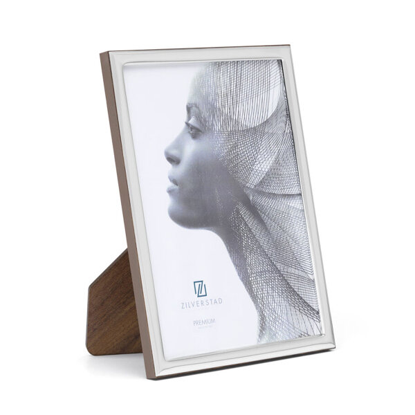 Zilverstad | Ancona 13x18 cm silber-glanz Premium-Portraitrahmen zum Stellen