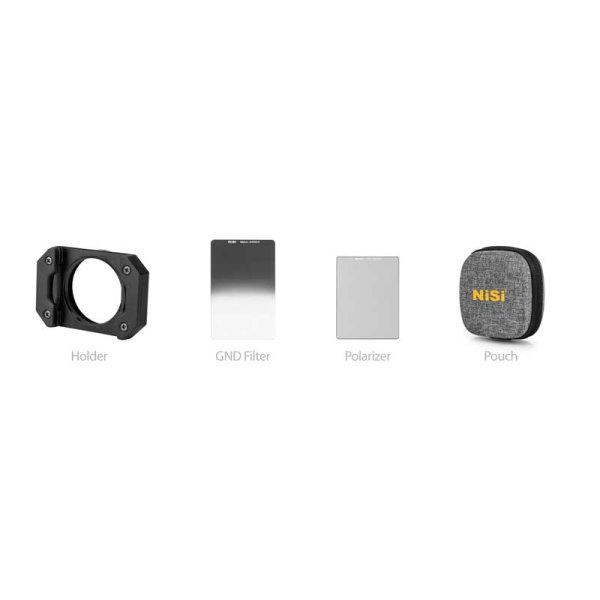 NiSi M6 Starter Kit für Sony RX100 VI Halter, Medium GND8, Polfilter + Beutel