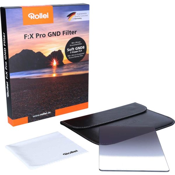 Rollei F:X Pro 100 | Grauverlaufsfilter Soft GND8 (ND 0,9) 100x150 mm