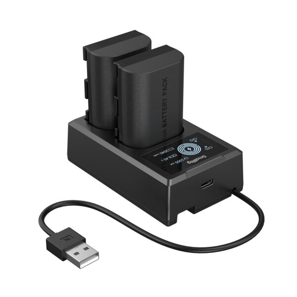SmallRig | 5409 Kamera Akku und Ladegerät Kit für Canon LP-E6P