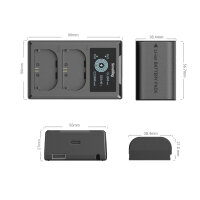 SmallRig | 5409 Kamera Akku und Ladegerät Kit für Canon LP-E6P
