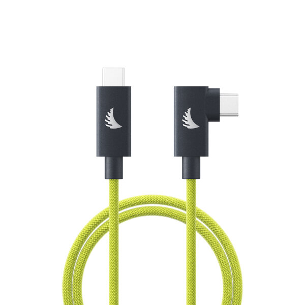 Angelbird | USB-C 4.0 Right-Angle Lime 1 m Solid Flex Cable, 240W