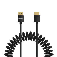 Smallrig | 4963 Spiralkabel HDMI A auf A Datenkabel, 1,20...