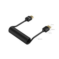 Smallrig | 4963 Spiralkabel HDMI A auf A Datenkabel, 1,20 m aufgewickelt