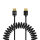 Smallrig | 4963 Spiralkabel HDMI A auf A Datenkabel, 1,20 m aufgewickelt