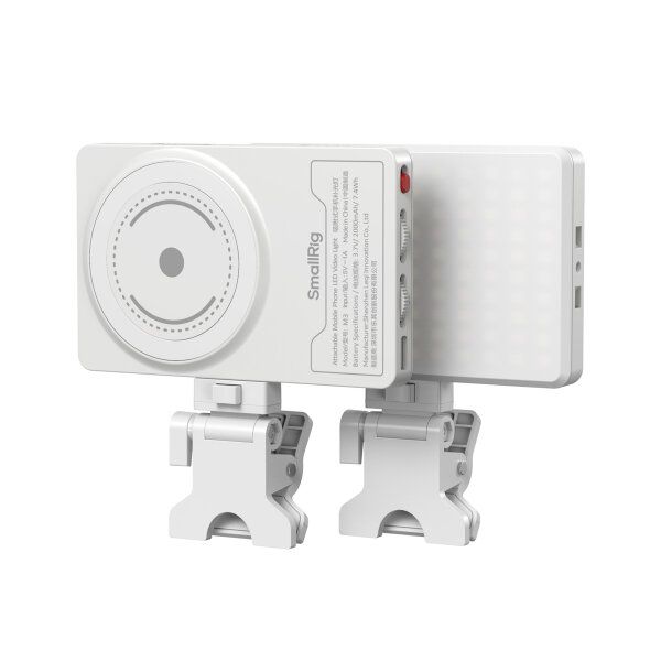 Smallrig | 5640 weiß,M3 aufsteckbares LED Videolicht m. Clip für Handy/Desktop usw