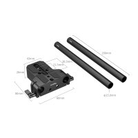 Smallrig | 5609 untere Montageplatte mit doppelter 15 mm...