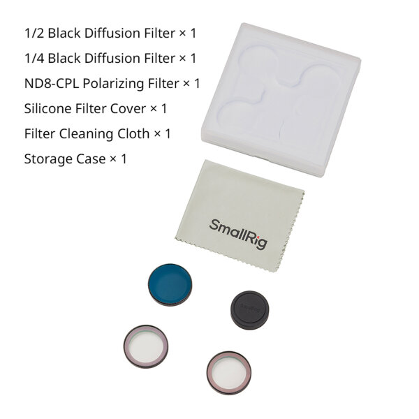 Smallrig | 5789 Polarisationsfilter-Kit f. DJI Osmo Nano 1/2+1/4 Black Diff.+ND8CPL
