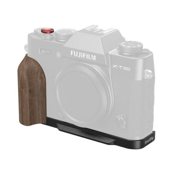 Smallrig | 5666 L-förmige Montageplatte m. Holzgriff f. Fujifilm X-T30+II+III sw