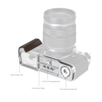 Smallrig | 5563 L-förmige Montageplatte mit Holzgriff für OM SYSTEM OM-3
