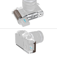 Smallrig | 5563 L-förmige Montageplatte mit Holzgriff für OM SYSTEM OM-3