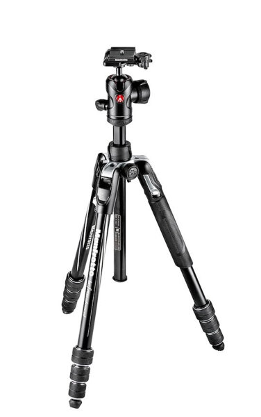 Manfrotto | Befree Advanced Alu, schwarz Reisestativ Kit Twist | MKBFRTA4BK-BH