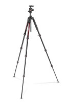 Manfrotto | Befree Advanced Alu, rot Reisestativ Kit Twist | MKBFRTA4RD-BH