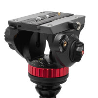 Manfrotto | 502 flacher Fluid Videokopf m. 055 Video Carbonfaser-Stativ | MVK502055CXPROV