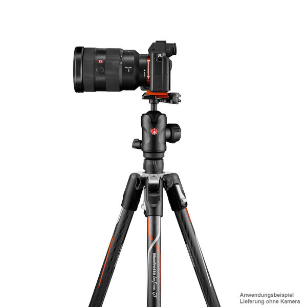 Manfrotto | Befree GT PRO Carbon Stativ Twist für Sony Alpha Kameras | MKBFRTC4GTA-BH