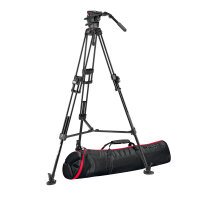 Manfrotto | 645Alu Fast+526 Pro TWIN-Alustativ mit Videokopf | MVK526TWINFA