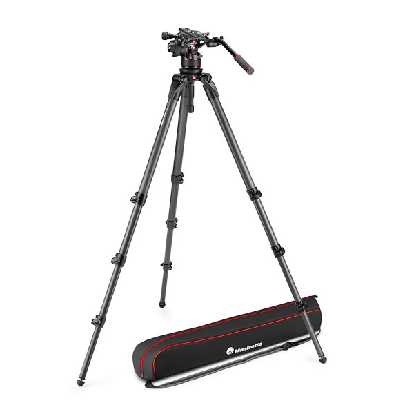 Manfrotto | Nitrotech 612+536 Carbon, Fluidkopf+Videostativ | MVK612CTALL