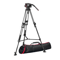 Manfrotto | 645Alu Fast+509 Pro TWIN-Alustativ mit Videokopf | MVK509TWINFA