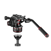Manfrotto | 608 Nitrotech Videokopf, Alu Doppelbeinstativ...