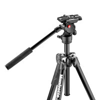 Manfrotto | 290 Light Alu-Stativ m. Befree Fluid Videokopf, 3 Segmente | MK290LTA3-V